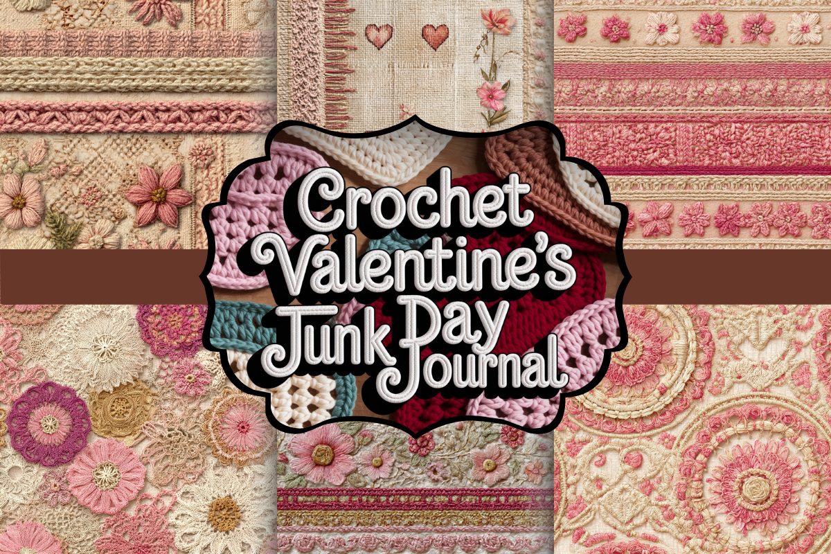 Crochet Valentine’s Day Junk Journal