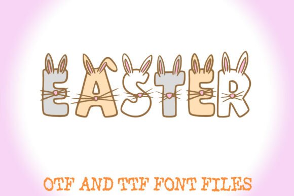 Easter Bunny Ears Font - Preview 2