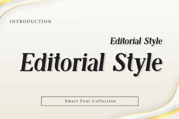 Editorial Style Polices Sérif Police Par Wow Magic