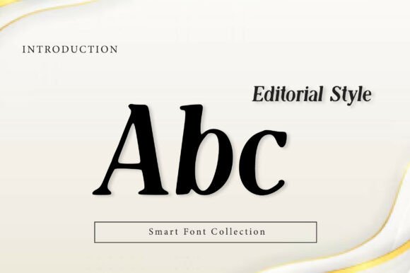Editorial Style Font - Preview 1