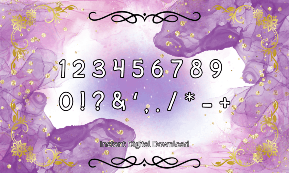 Fantasy Script Font PNG with transparent background - Preview 3
