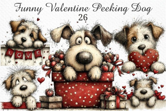 funny valentine peeking dog svg clipart for Cricut heart day shirts