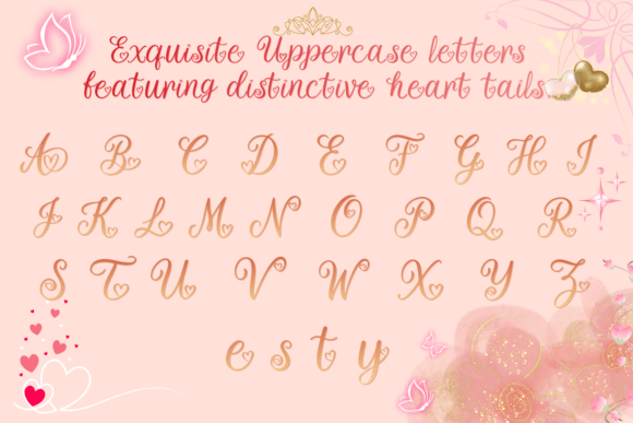 Heart Melody Font font preview - 1
