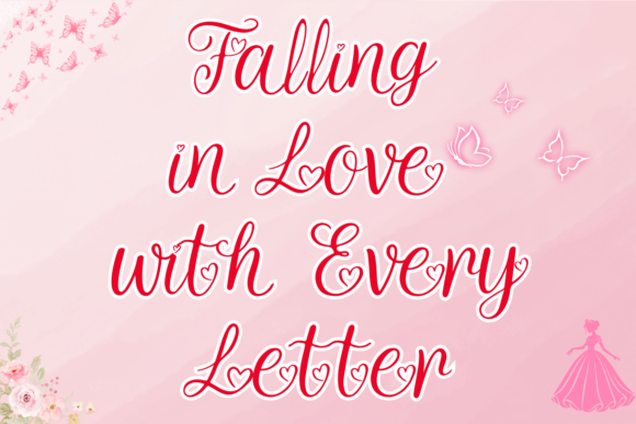 Heart Melody Font font preview - 3
