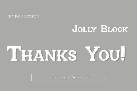 Jolly Block Font PNG with transparent background - Preview 2