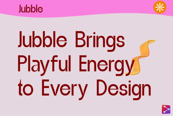 Jubble Thin Font PNG with transparent background - Preview 3