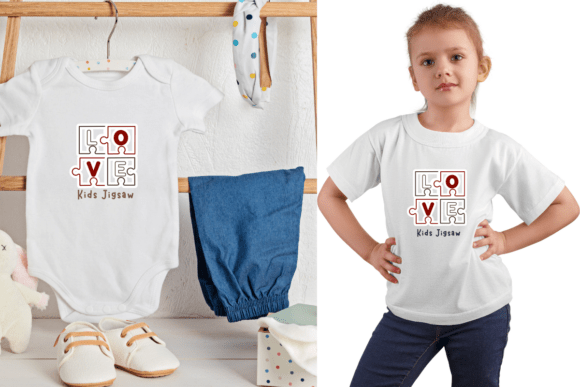 Kids Letter Jigsaw Font PNG with transparent background - Preview 1