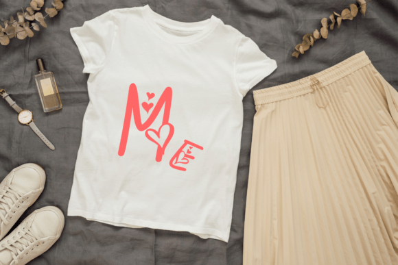 Love Doodle Heart Font PNG with transparent background - Preview 5