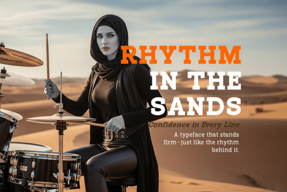 Pano Slab Font PNG with transparent background - Preview 2
