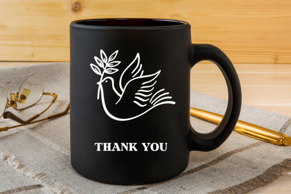 Peace Doves Font PNG with transparent background - Preview 6