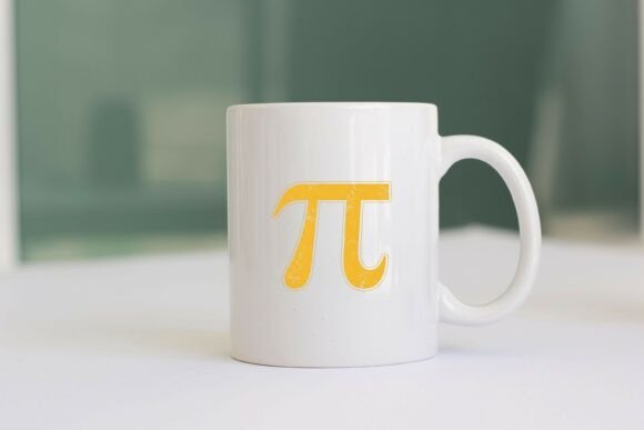 Yellow Pi Symbol Math Education PNG