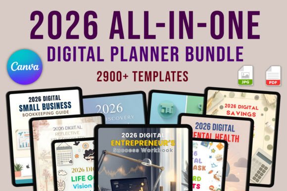 2026 All-in-One Digital Planner Bundle