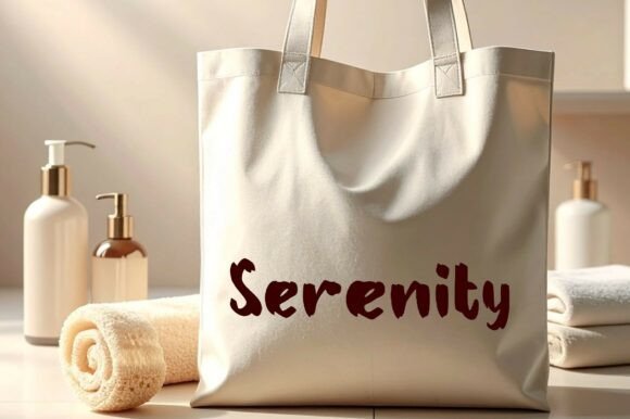 Bath Towel Font - Preview 1