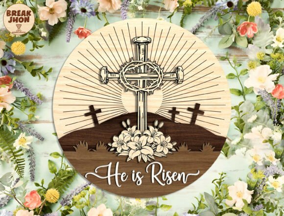 Christian Easter Door Hanger SVG Bundle