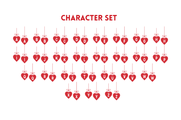 Cute Heart Monogram Font - Preview 5