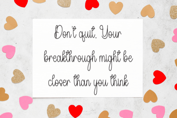 Dailylove Font - Preview 4