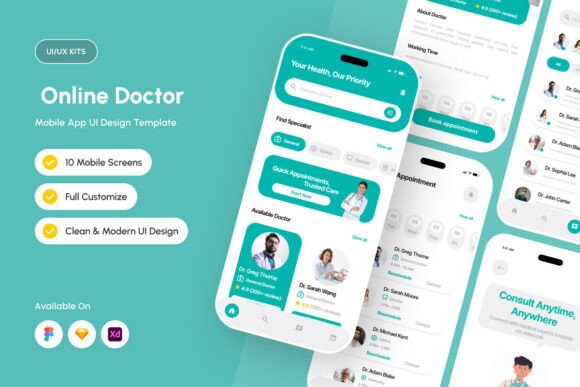 Docare - Online Doctor App Design