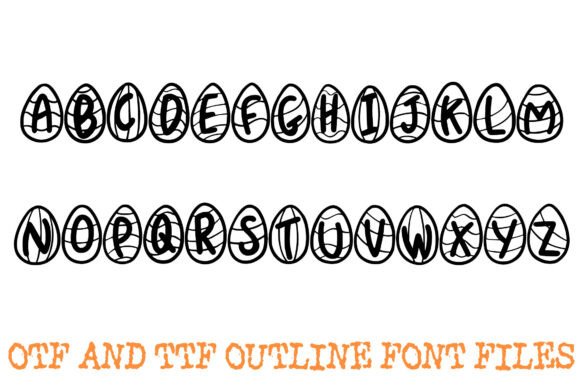 Easter Egg Hunt Font PNG with transparent background - Preview 1