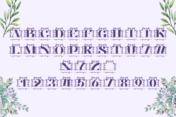 Everlaurel Split Monogram Font - Preview 3
