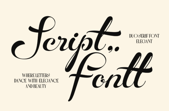 Faqes Yuteria Duo Font - Preview 3