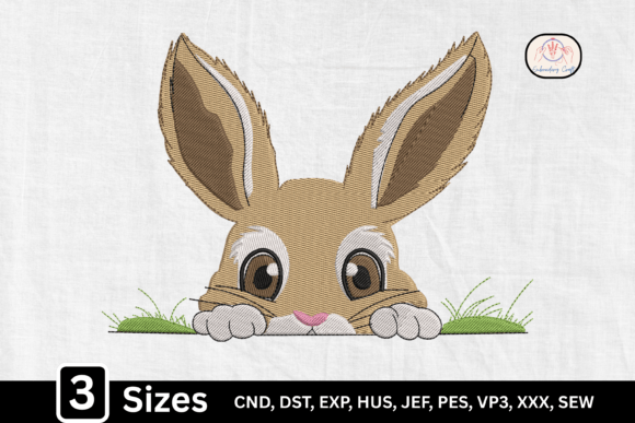 Funny Easter Peeking Bunny