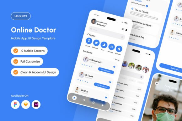 Healtic - Online Doctor App Design