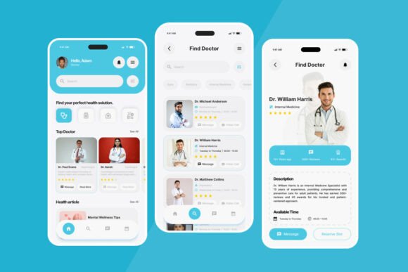 Healvora - Online Doctor App Design