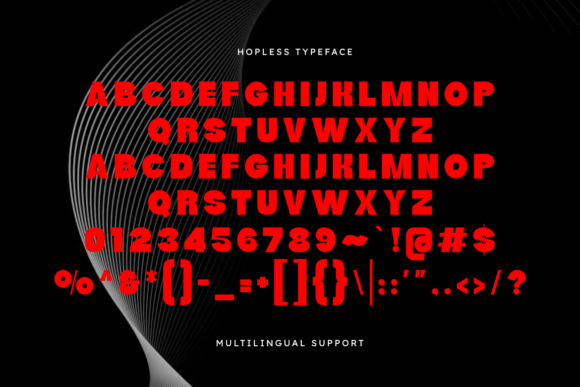 Hopless Font PNG with transparent background - Preview 1