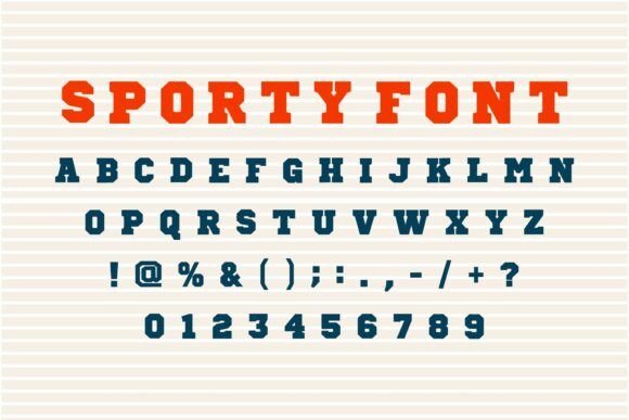 Leader Sport Font font preview - 4