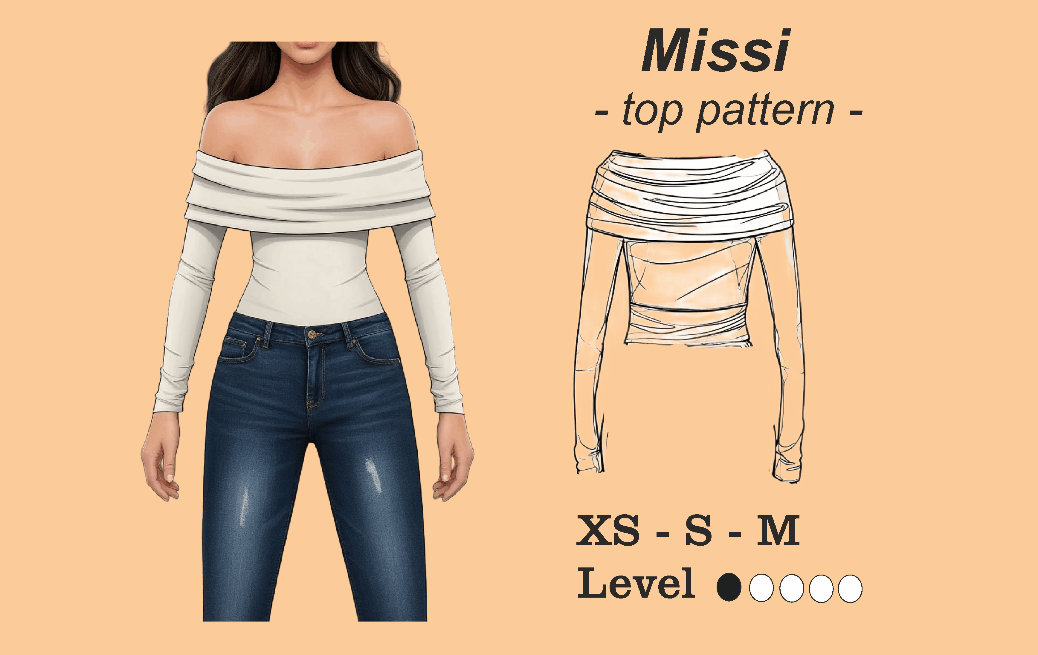 MISSI Long Sleeve Top XS S M
