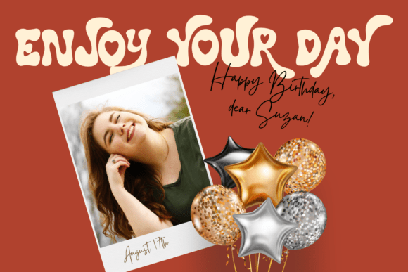 Retro Lovey Font PNG with transparent background - Preview 3