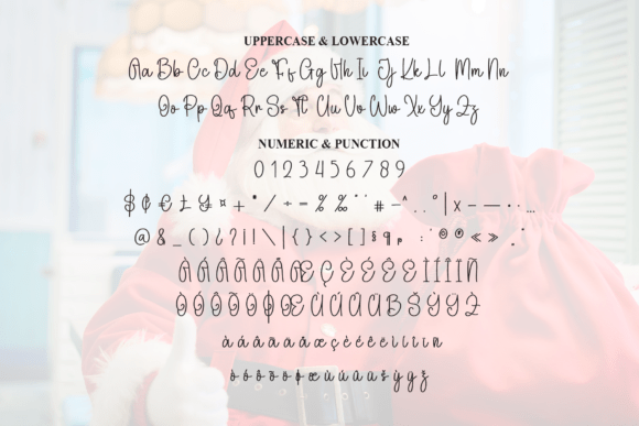 Santa Humble Font PNG with transparent background - Preview 6