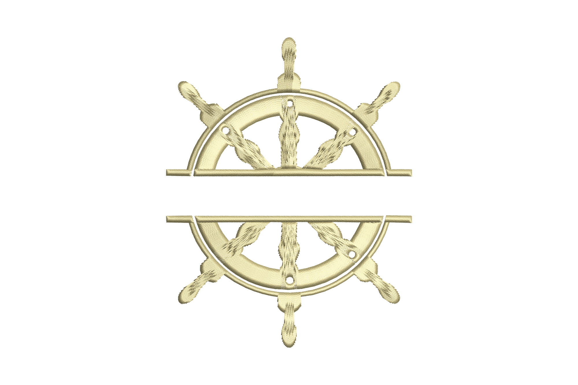 Ship Wheel Monogram