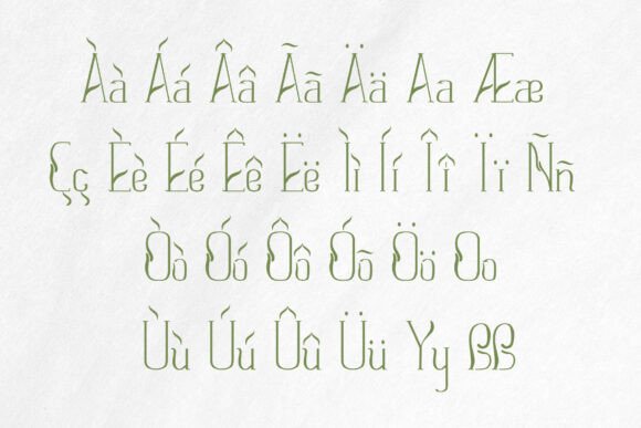 Slim Lines Font PNG with transparent background - Preview 5
