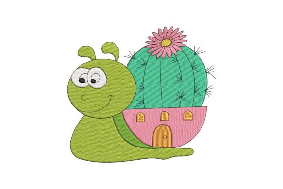 Snail with a Cactus House