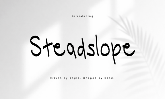 Steadslope Script & Handwritten Font By Uzairr