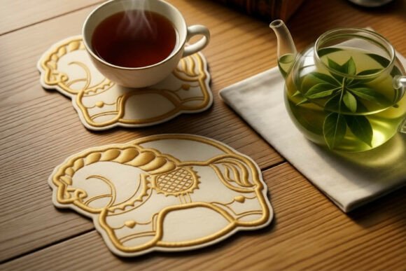 The Cup Holder is a Horse. ITS Project Horses Embroidery Design By art-hobbyt