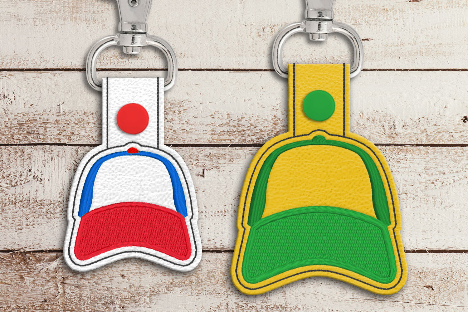 Trucker Hat Key Fob ITH Applique