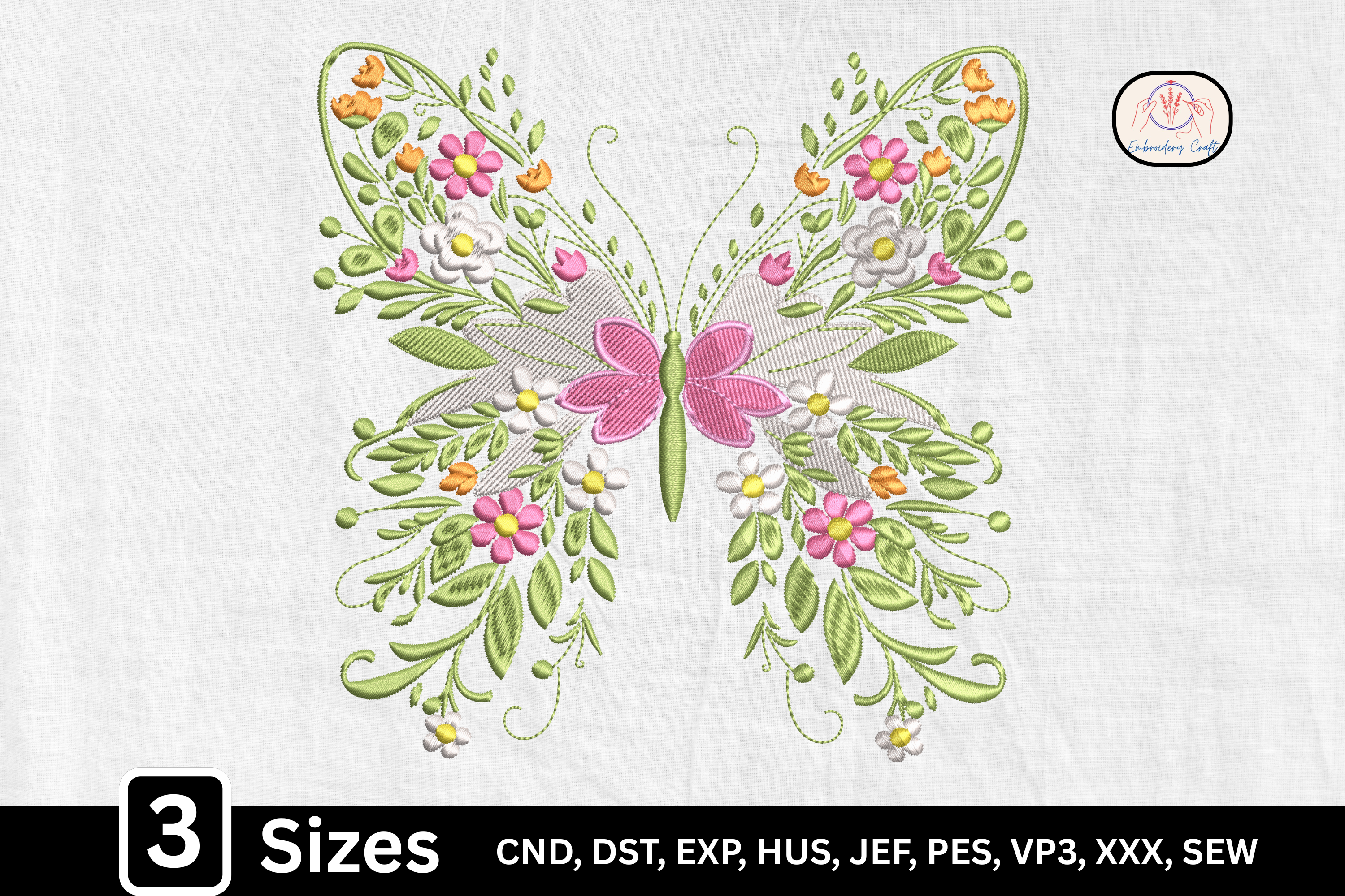 Botanical Floral Wing Butterfly
