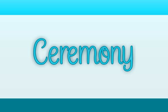 Ceremony Font - Preview 1
