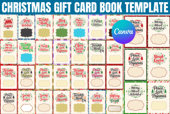 Christmas Gift Card Book Template