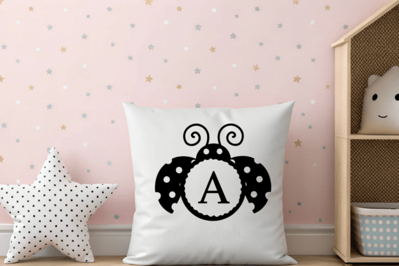 Cute Ladybug Monogram Font - Preview 4