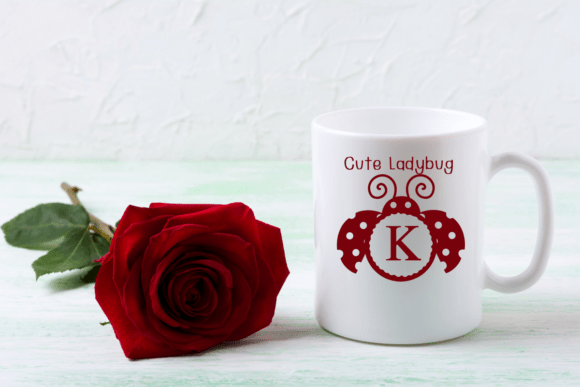 Cute Ladybug Monogram Font - Preview 5