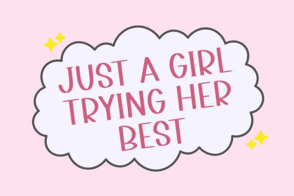 Giggling Heart Font PNG with transparent background - Preview 5
