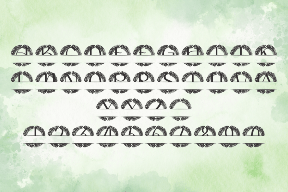 Greyl Split Monogram Font - Preview 3