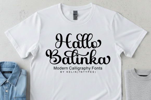 Hallo Balinka Font PNG with transparent background - Preview 2