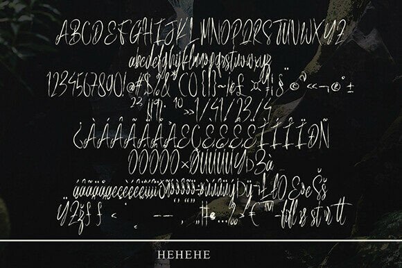 International Silome Font PNG with transparent background - Preview 1