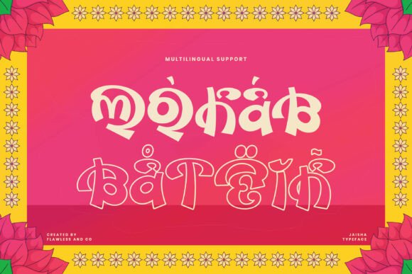 Jaisha Font PNG with transparent background - Preview 5
