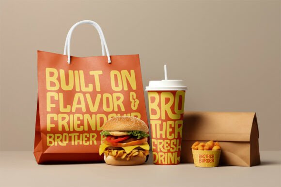 Ketchup Chicken Font PNG with transparent background - Preview 1
