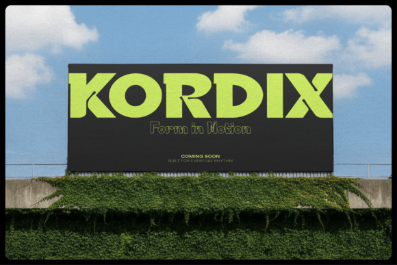 Kordix Font PNG with transparent background - Preview 6